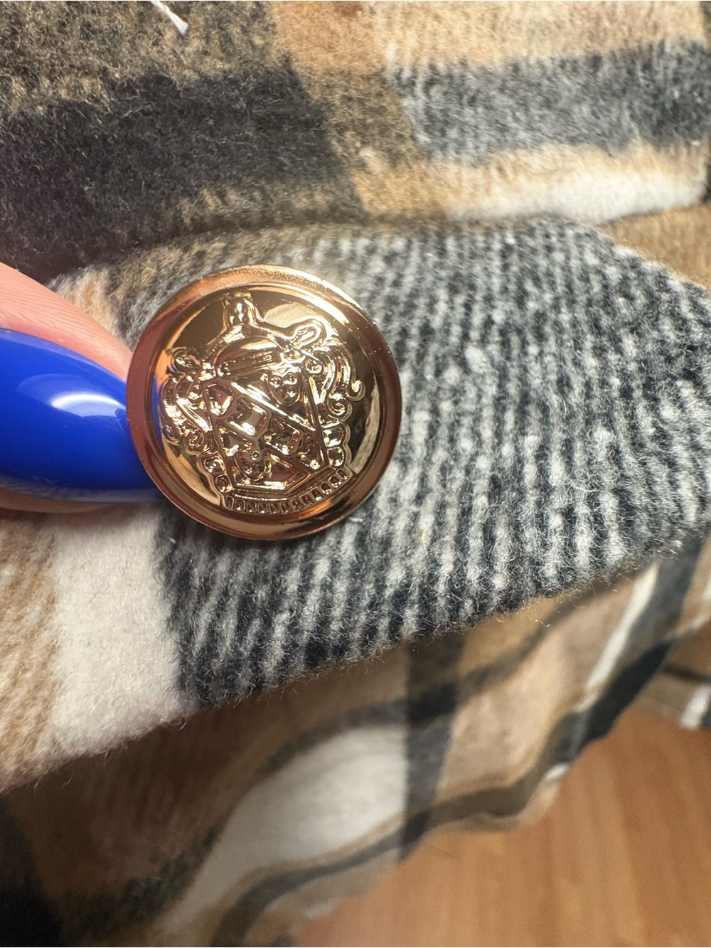 SHEIN Plaid Brown Wool-Blend Mini Skirt - Picture 6 of 8